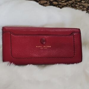 Marc Jacobs Cherry Red Leather Wallet